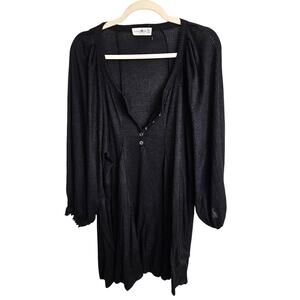 Natural Life Womens Oversized Boho Tunic Dress OS Lagenlook Babydoll Cottagecore